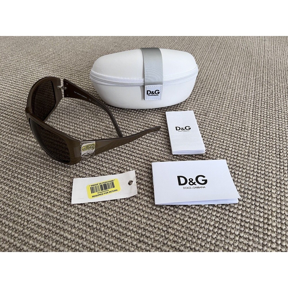 $345 Dolce & Gabbana DG 3003 Monogram Elastic Crossed Amore Capri Sunglasses L